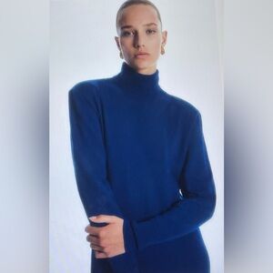 COS Power-Shoulder Merino Wool Sweater Maxi Dress